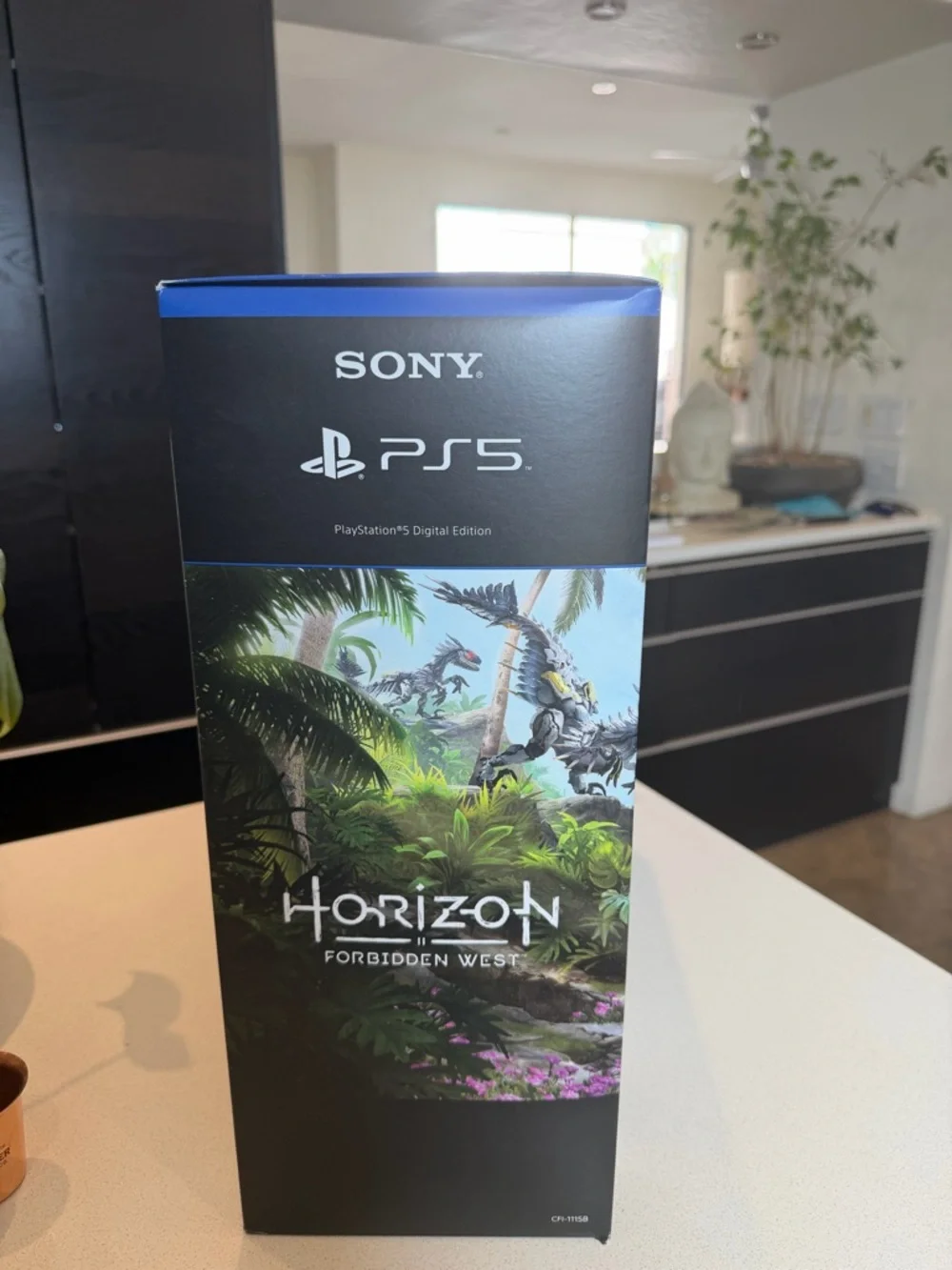 NEW Sony PS5 Digital Edition Console - White & Black with Horizon Forbidden West